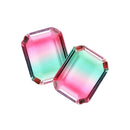 Multi-Color Non-natural 10x8mm Watermelon Tourmaline Emerald Jewelry Decor PFL