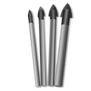 4PC 4mm 6mm 8mm 10mm Carbide Alloy Drill Bit For Diamond Ceramic Glass Diamond D