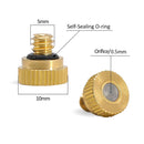 5PCS Brass Low Pressure Water Fog Mist Nozzle Misting Spray Sprinkler Hea QBV