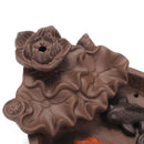 Fish Porcelain Backflow Incense Burner Ceramic Holder For Home Office Decor dnh