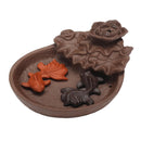 Fish Porcelain Backflow Incense Burner Ceramic Holder For Home Office Decor dnh
