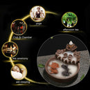 Fish Porcelain Backflow Incense Burner Ceramic Holder For Home Office Decor dnh