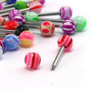 30 X PREMIUM Tongue Tounge Rings BARS PIERCING JEWELRY LAV YNH