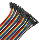 40 Way Rainbow Color 31cm Flat for Arduino Jumper Cable Wire 1P Home App KBI