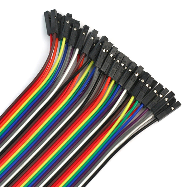 40 Way Rainbow Color 31cm Flat for Arduino Jumper Cable Wire 1P Home App KBI