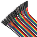 40 Way Rainbow Color 31cm Flat for Arduino Jumper Cable Wire 1P Home App KBI