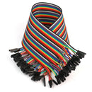 40 Way Rainbow Color 31cm Flat for Arduino Jumper Cable Wire 1P Home App KBI