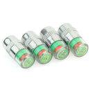 4PCS 36 PSI Car Tire Pressure Monitor Valve Stem Caps Sensor Indicator Eye FPA