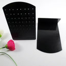 72 Holes Earrings Jewelry Show Black Plastic Display Rack Stand Holder Ho QXI