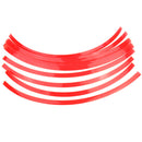 Good 16 Strips Reflective Car Motorcycle Rim Stripe Wheel Tape Stickers CGK