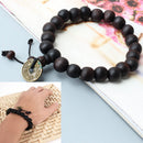 2 pcs Men Women Buddha Prayer Wood Beads Tibetan Elastic Bracelet Jewelr