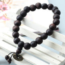 2 pcs Men Women Buddha Prayer Wood Beads Tibetan Elastic Bracelet Jewelr
