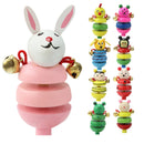 Creative Wooden Jingle Hand Bells Kids Toddler Baby Music Educational Toys RSR