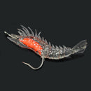 4 Pcs Silicone Simulation Noctilucent Soft Prawn Shrimp Fishing Lure H RBR