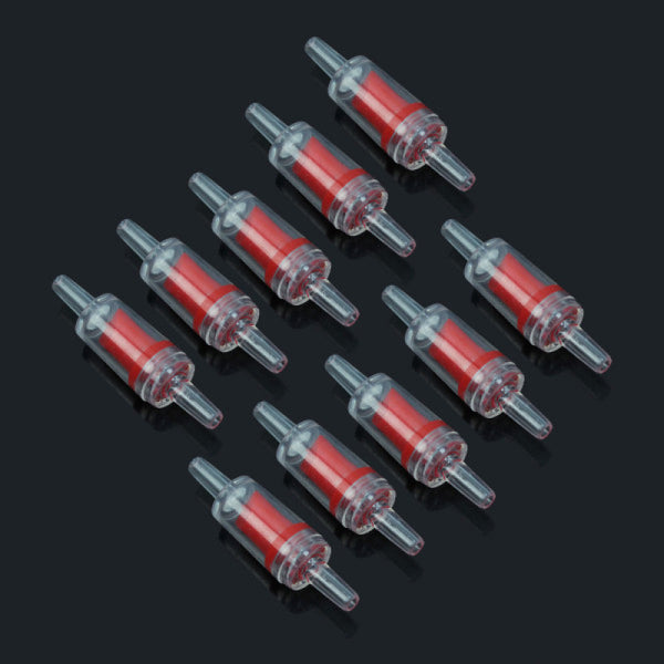 10 Pcs-Plastic Non-Return One Way Check Valve for Aquarium Co2 System Air Pump