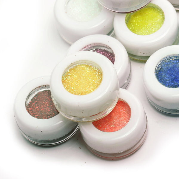 30x Colors Assorted Makeup Mineral Eye Shadow Pigments Glitter Art Cos TKE