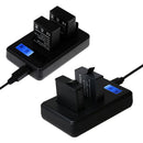 Battery AHDBT-501 Dual USB Charger Kit LCD Display Mini Cable for GoPro HE XAG