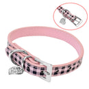 Pet Cat Dog Accessory 30x1.5cm Safety PU Leather Adjustable Collar Neck PSM
