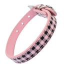 Pet Cat Dog Accessory 30x1.5cm Safety PU Leather Adjustable Collar Neck PSM