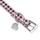 Pet Cat Dog Accessory 30x1.5cm Safety PU Leather Adjustable Collar Neck PSM