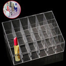 Clear 24 Lipstick Lip Gloss Makeup Cosmetic Stand Display Rack Organizer  NXB