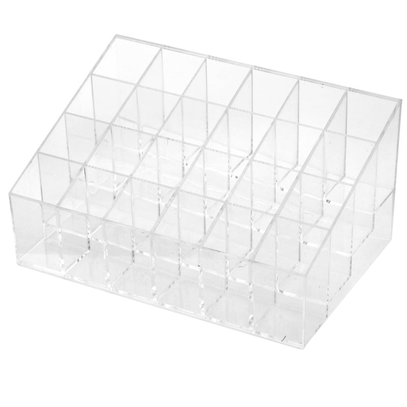 Clear 24 Lipstick Lip Gloss Makeup Cosmetic Stand Display Rack Organizer  TWV