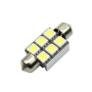 2pcs 36mm 6 LED 5050 SMD Pure White Canbus Error Free Car Dome Light La SBG