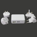 Portable AC 100-240V 4 USB Ports Wall AC Charger Adapter US/EU/AU/UK Plu NFE