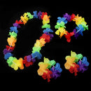 4Pcs/set Hawaiian-Flower Necklace Leis Headband Garland Beach Hula Fancy-Dress