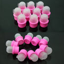 10pcs Wearable Nail Acrylic Soakers Kits Polish Remover Pink Gel Removal MOV