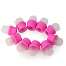 10pcs Wearable Nail Acrylic Soakers Kits Polish Remover Pink Gel Removal MOV