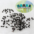 100PCS Black Metallic Punk Cone Nail Art Spikes Studs Studded Decorati BAS