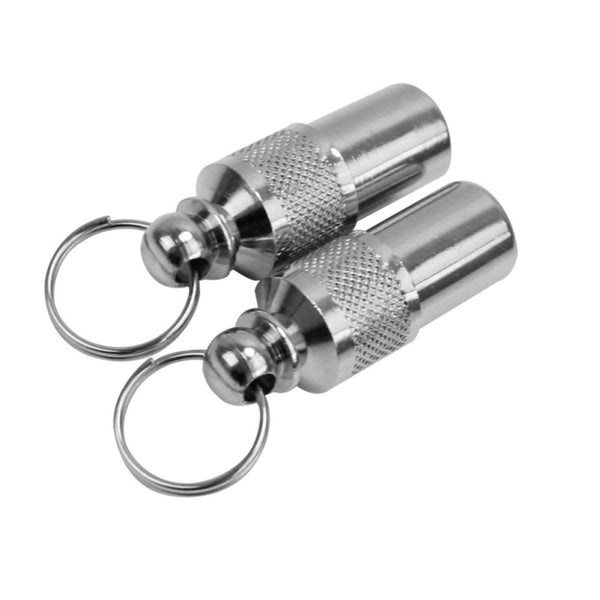 2 Stainless Steel Pet Dog Cat Puppy Anti-Lost ID Label Tag Barrel Tubes IQS