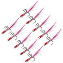 10x Creative Feather Hooks 8.5mm Lures Baits People Fishing Outdoor Access WZZ