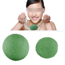 Green Natural Konjac Konnyaku Jelly Fiber Face Cleansing Wash Sponge Pu OPD
