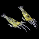 20Pcs 5cm Silicone Shrimp Fishing Simulation Soft Prawn Fish Lure Bait New HXX