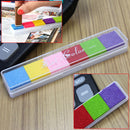 6 Color Ink Pad Inkpad For Kid Children Stamps Paper Wood Card-making Craft dgg