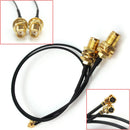 2Pcs 21cm I-PEX Female to RP-SMA Female Antenna WiFi Pigtail Connector C SWF