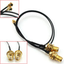 2Pcs 21cm I-PEX Female to RP-SMA Female Antenna WiFi Pigtail Connector C SWF