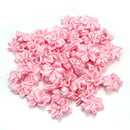 40x Satin Ribbon Flowers Appliques Craft Wedding Party Sewing DIY Deco SVO