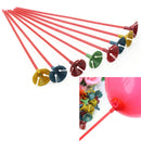 DIY Party Decor Plastic 100pcs Balloon Sticks With Balloon Cup Tray Multic YHY