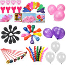 DIY Party Decor Plastic 100pcs Balloon Sticks With Balloon Cup Tray Multic YHY