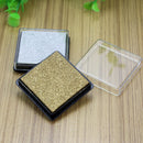 2pcs DIY Cube Mini Ink Pad Inkpad Wood Fabric Paper Rubber Stamp Scrapbook MXI
