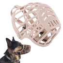 Pet Dog Large Mouth Basket Cage Adjustable Protect Muzzle Stop Barking KMS