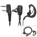 Black Ear Hook Design Headset Earphone Earpiece 2 Pin for Kenwood Walkie  ZRZ