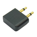 Airplane Travel Headphone Earphone Jack Socket Plug Splitter Cable Adapter VXT