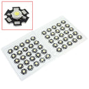 50Pcs 3W DC 3.2-3.4V White Light High Power LED Emitter Lamp Bead Alumin DJN