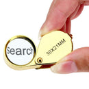 Beautiful Ornament Loupe 30 x 21mm Glass Jewellery Magnifier Eye Lens