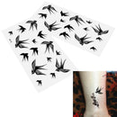 2Pcs Fashionable Swallow Bird Temporary Tattoo Stickers Body Art Removable DFE
