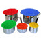 5pcs Silicone Suction Lids Food Cover for Pots Frying Pans Bowls Cups U MSR
